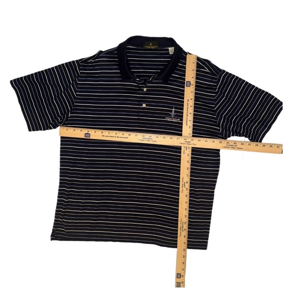 Vintage Arizona Biltmore Golf Club Polo Shirt Men’s L Navy Stripe Cotton - Picture 5 of 10
